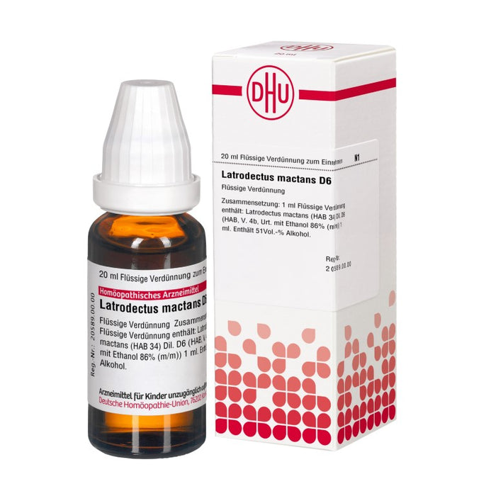 DHU Latrodectus mactans D6 Dilution, 20 ml Lösung