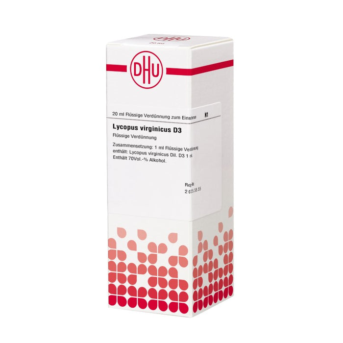 DHU Lycopus virginicus D3 Dilution, 20 ml Lösung