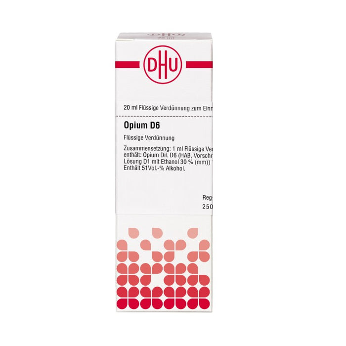 DHU Opium D6 Dilution, 20 ml Lösung