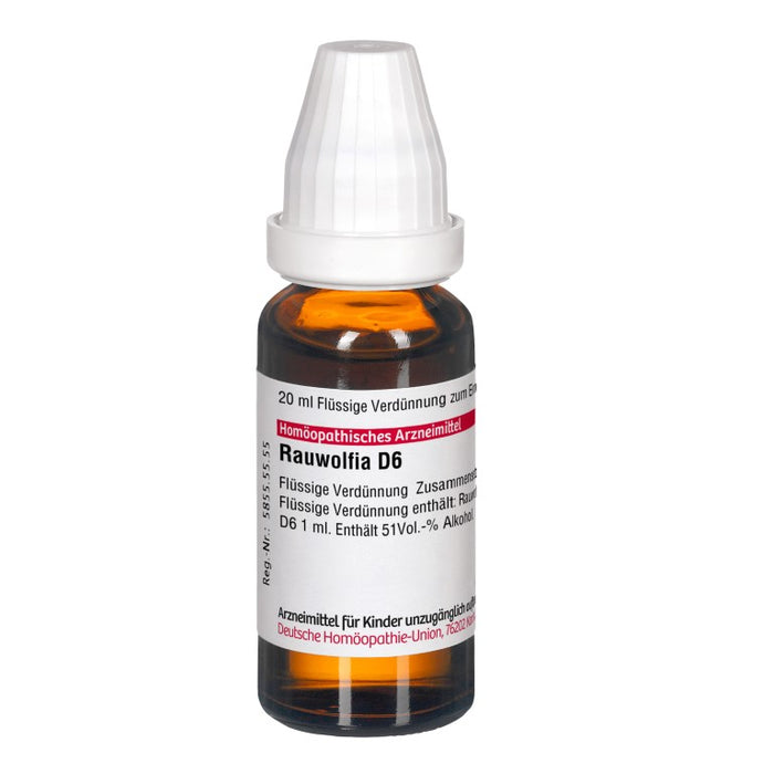 Rauwolfia D6 DHU Dilution, 20 ml Lösung