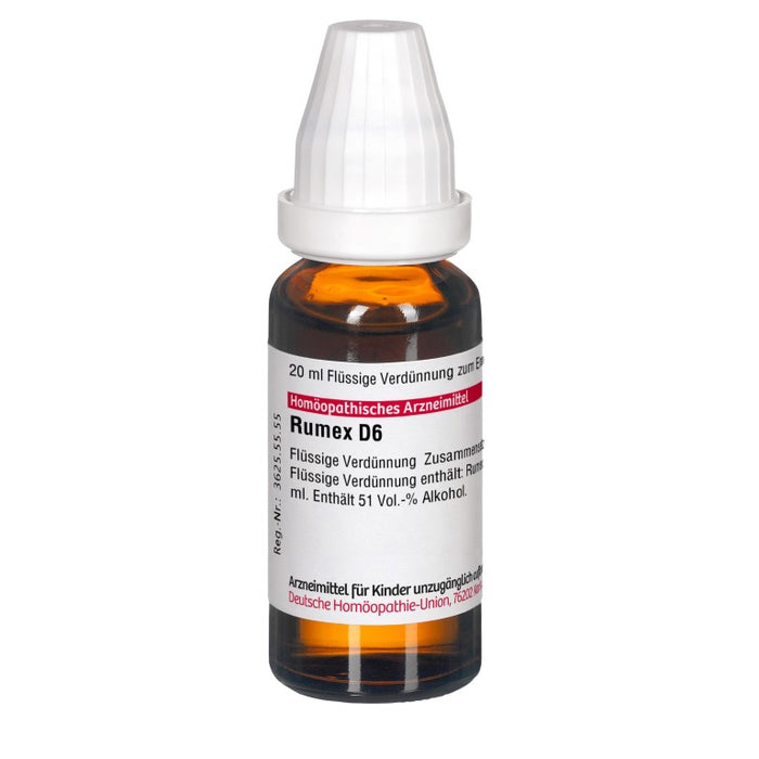 DHU Rumex D6 Dilution, 20 ml Lösung