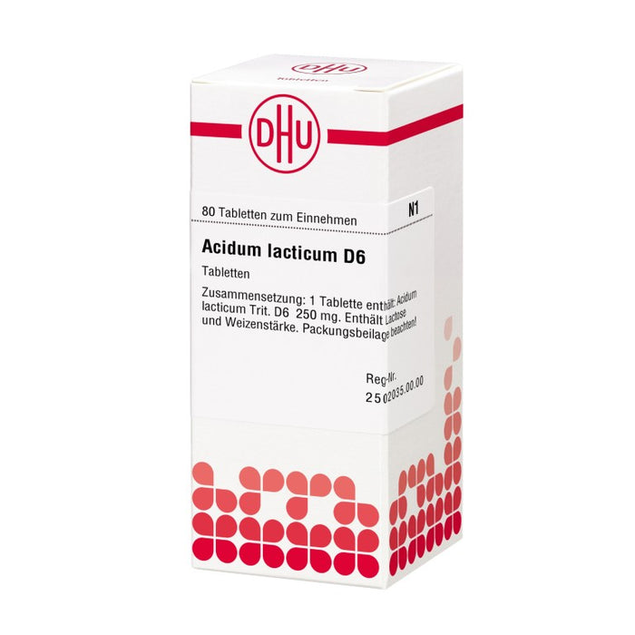 DHU Acidum lacticum D6 Tabletten, 80 pcs. Tablets