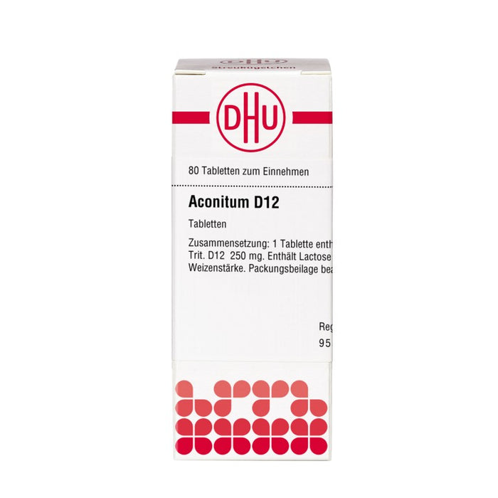 DHU Aconitum D12 Tabletten, 80 pc Tablettes