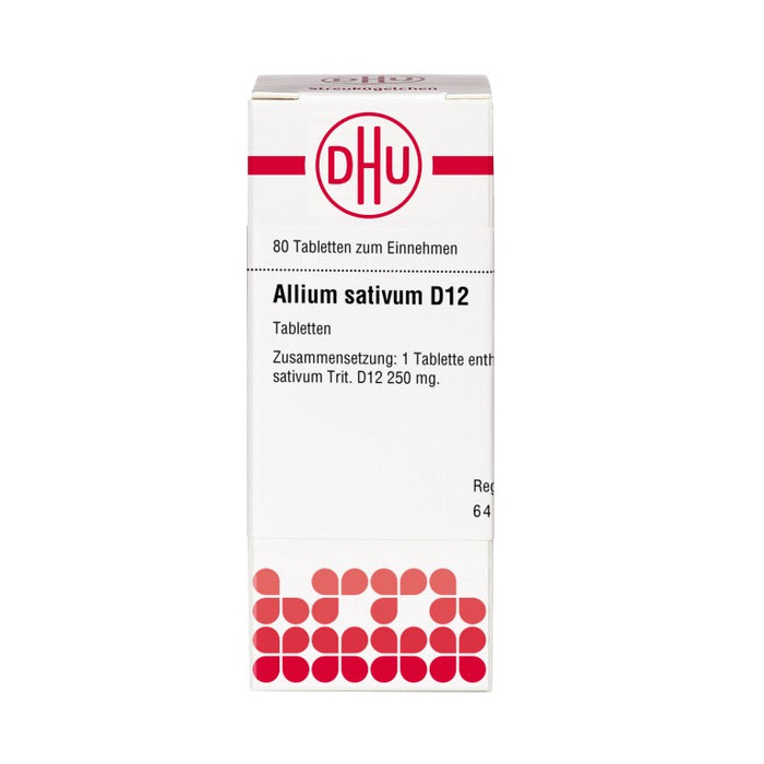 DHU Allium sativum D12 Tabletten, 80 pc Tablettes