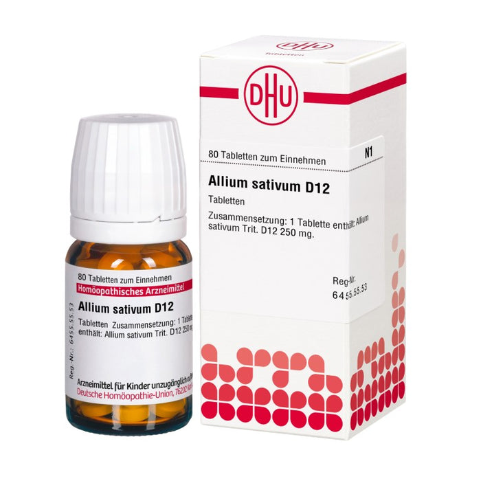 DHU Allium sativum D12 Tabletten, 80 pc Tablettes