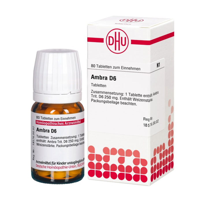 DHU Ambra D6 Tabletten, 80 pc Tablettes