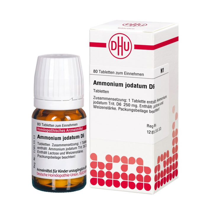 Ammonium jodatum D6 DHU Tabletten, 80 St. Tabletten