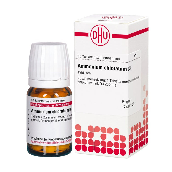 Ammonium chloratum D3 DHU Tabletten, 80 St. Tabletten