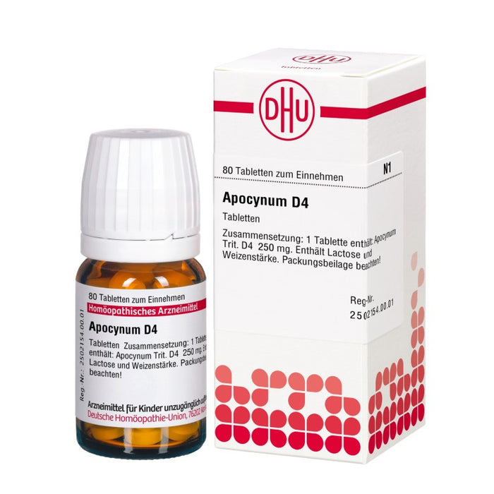 DHU Apocynum D4 Tabletten, 80 pc Tablettes