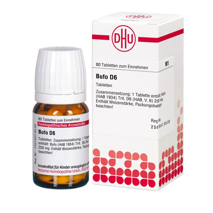 DHU Bufo D 6 Tabletten, 80 pc Tablettes