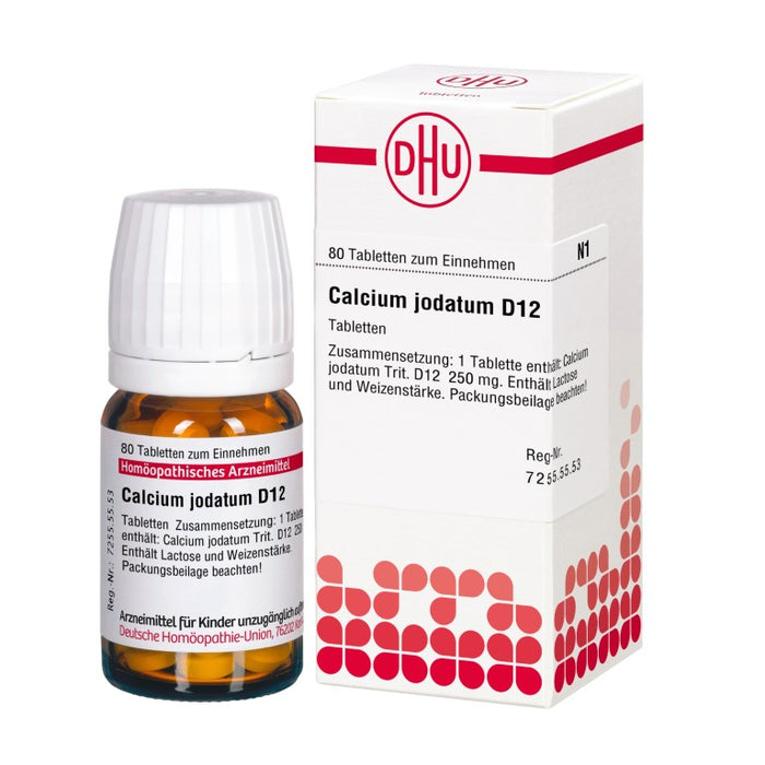 DHU Calcium jodatum D12 Tabletten, 80 St. Tabletten