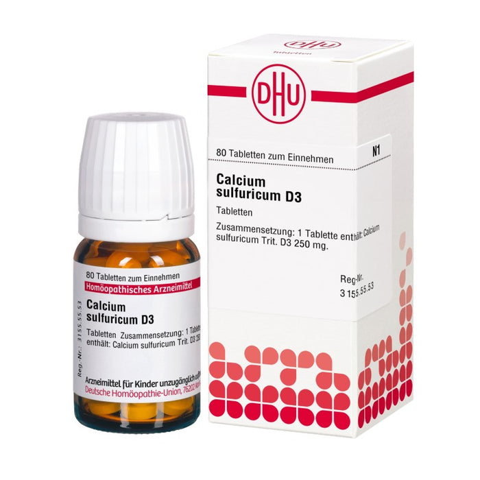 DHU Calcium sulfuricum D3 Tabletten, 80 St. Tabletten