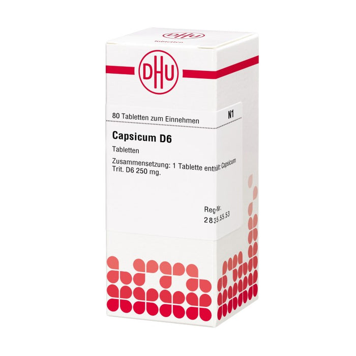 DHU Capsicum D6 Tabletten, 80 pcs. Tablets