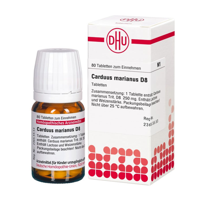 DHU Carduus marianus D8 Tabletten, 80 pcs. Tablets