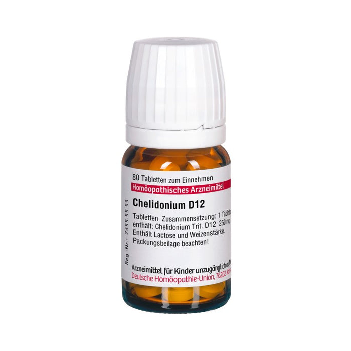 DHU Chelidonium D12 Tabletten, 80 pc Tablettes