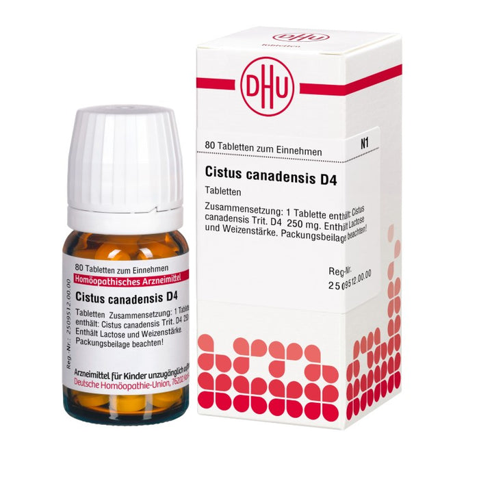 DHU Cistus canadensis D4 Tabletten, 80 St. Tabletten