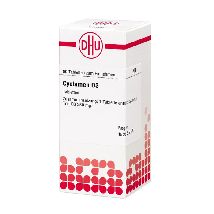 DHU Cyclamen D3 Tabletten, 80 St. Tabletten