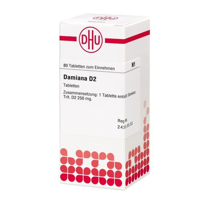 Damiana D2 DHU Tabletten, 80 St. Tabletten