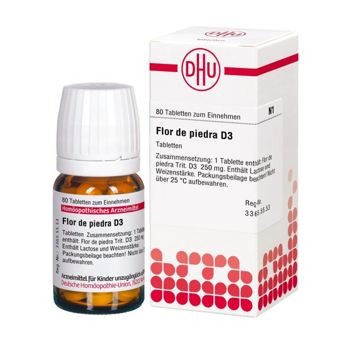 Flor de Piedra D3 DHU Tabletten, 80 St. Tabletten