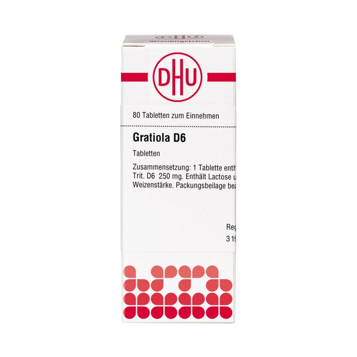 DHU Gratiola D6 Tabletten, 80 pcs. Tablets