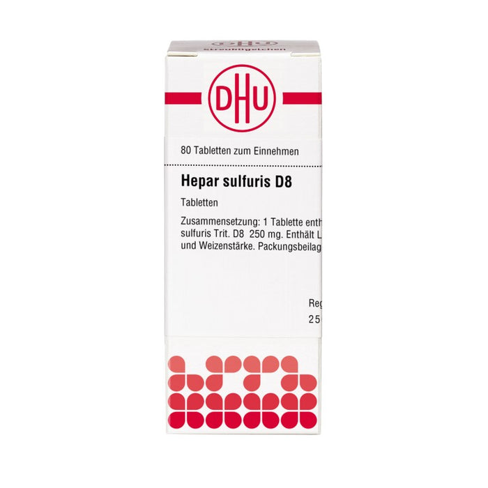 DHU Hepar sulfuris D8 Tabletten, 80 pcs. Tablets