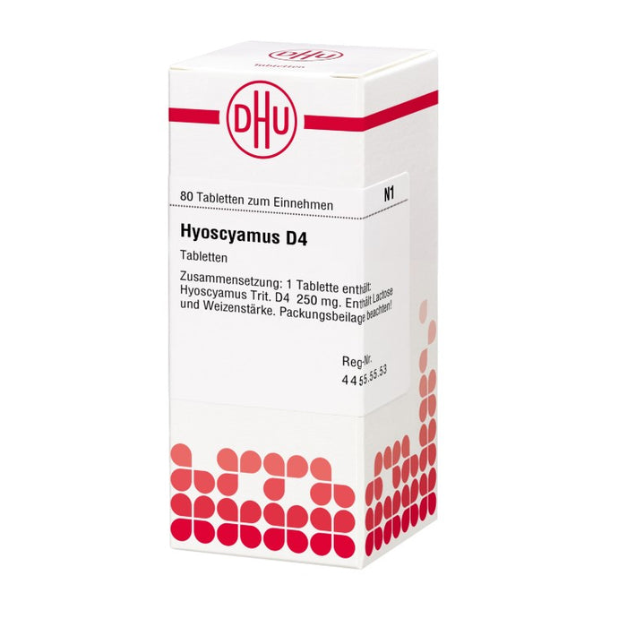 Hyoscyamus D4 DHU Tabletten, 80 St. Tabletten