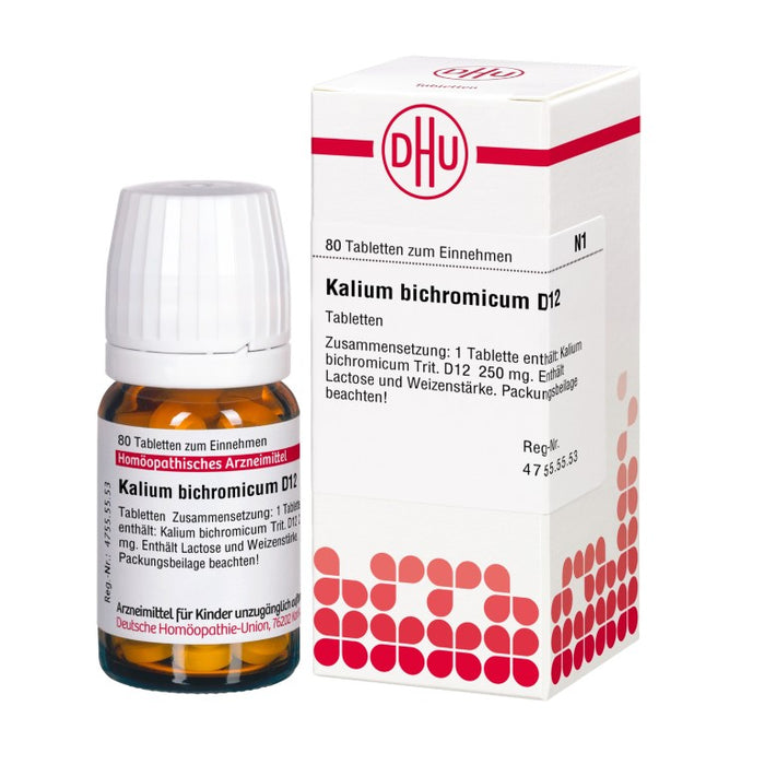 DHU Kalium bichromicum D12 Tabletten, 80 St. Tabletten