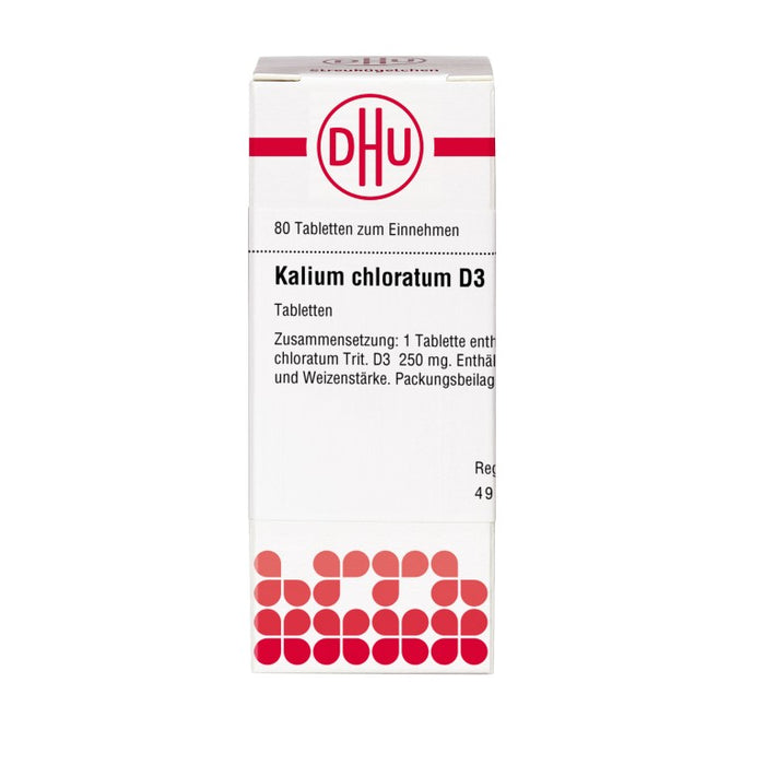 DHU Kalium chloratum D3 Tabletten, 80 pcs. Tablets