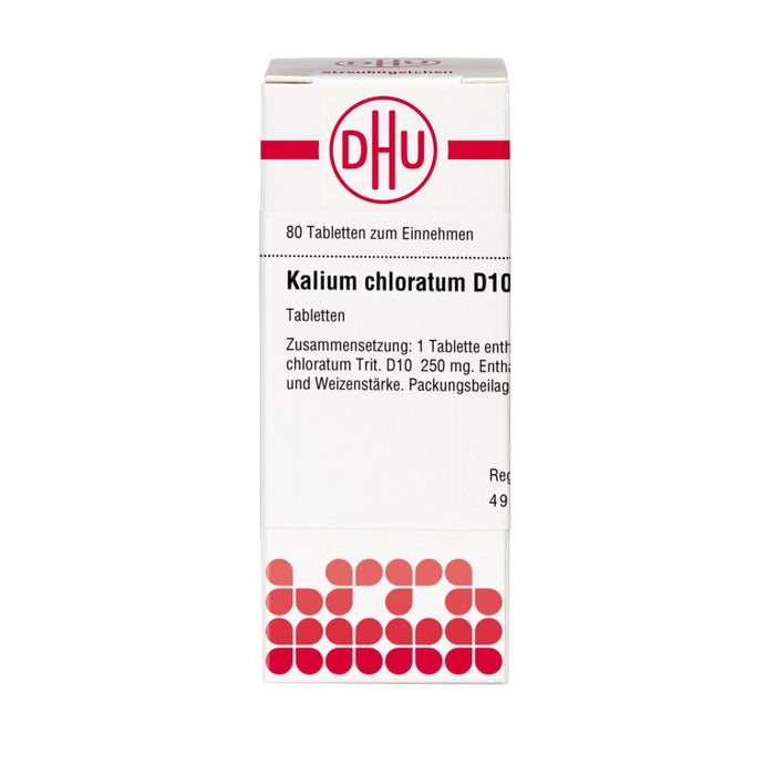 Kalium chloratum D10 DHU Tabletten, 80 St. Tabletten