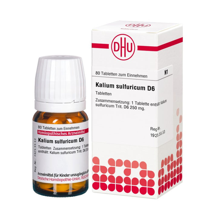 DHU Kalium sulfuricum D6 Tabletten, 80 St. Tabletten