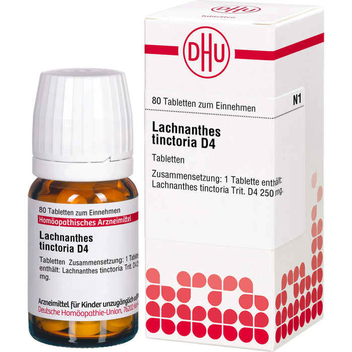 DHU Lachnanthes tinctoria D4 Tabletten, 80 St. Tabletten