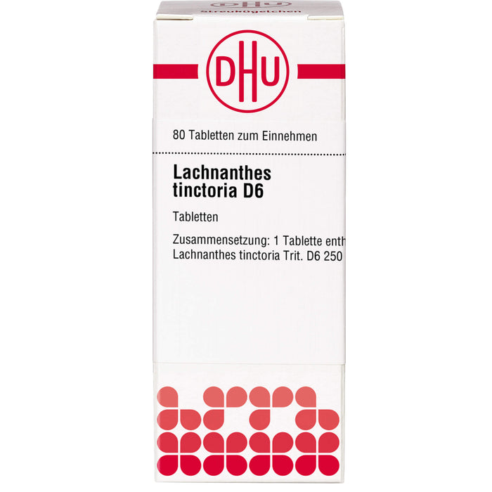 Lachnanthes tinctoria D6 DHU Tabletten, 80 St. Tabletten