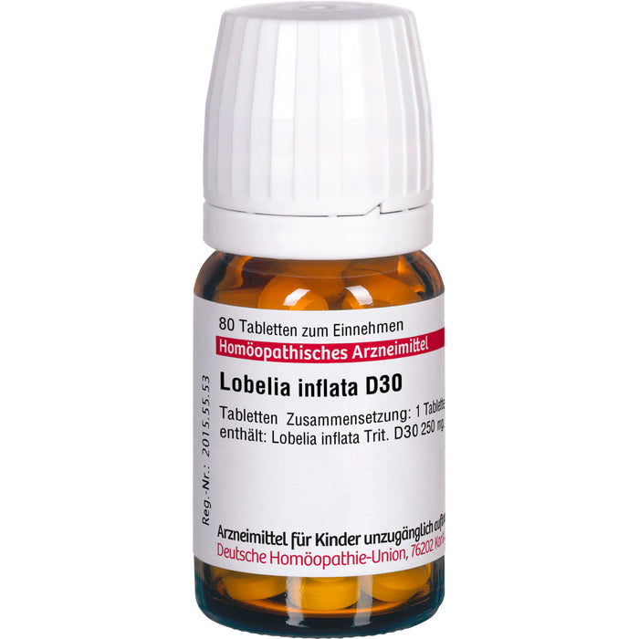 Lobelia inflata D30 DHU Tabletten, 80 St. Tabletten