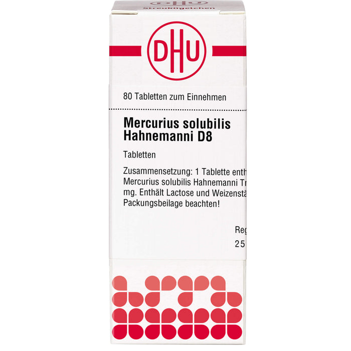 DHU Mercurius solubilis Hahnemanni D8 Tabletten, 80 pc Tablettes