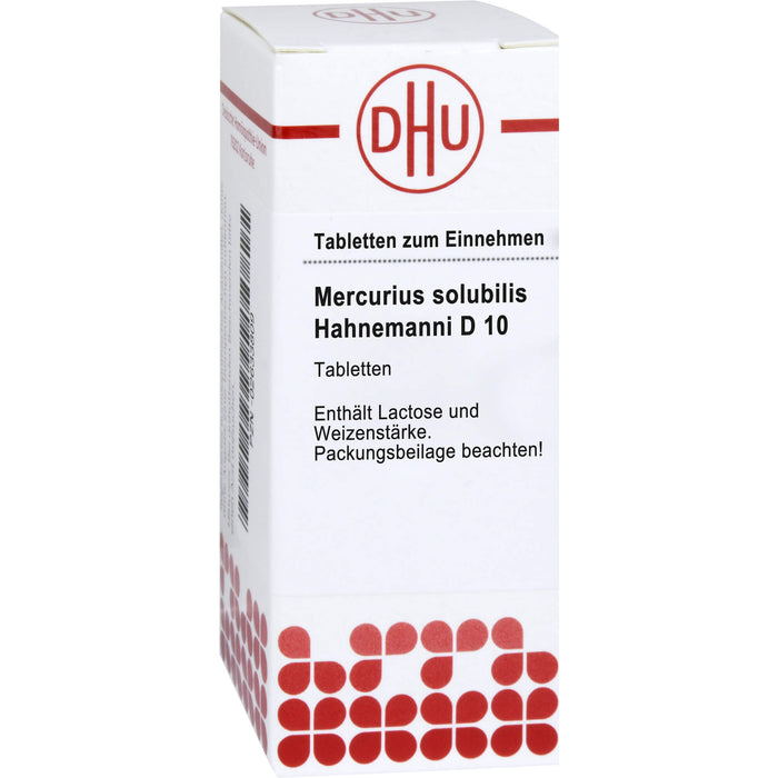 DHU Mercurius solubilis Hahnemanni D10 Tabletten, 80 pc Tablettes