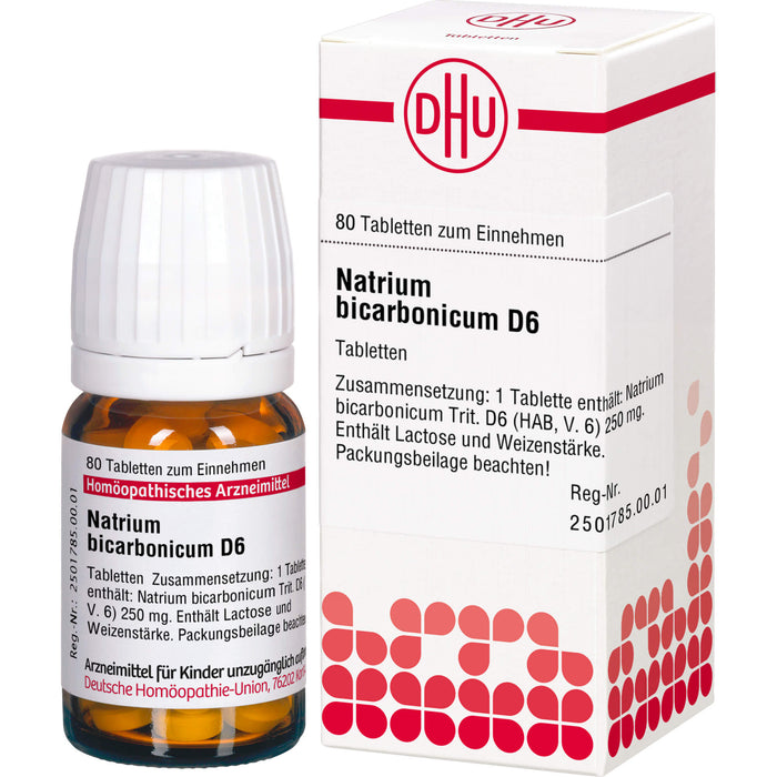 DHU Natrium bicarbonicum D6 Tabletten, 80 pcs. Tablets