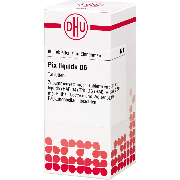 Pix liquida D6 DHU Tabletten, 80 St. Tabletten