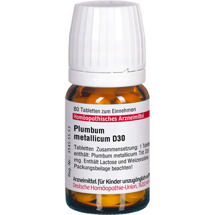 DHU Plumbum metallicum D30 Tabletten, 80 St. Tabletten