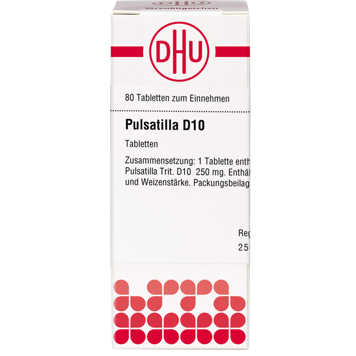 DHU Pulsatilla D10 Tabletten, 80 pc Tablettes