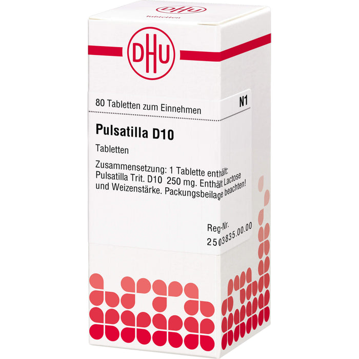 DHU Pulsatilla D10 Tabletten, 80 pc Tablettes