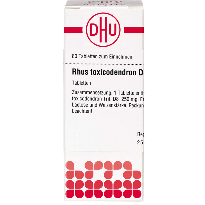 DHU Rhus toxicodendron D8 Tabletten, 80 St. Tabletten