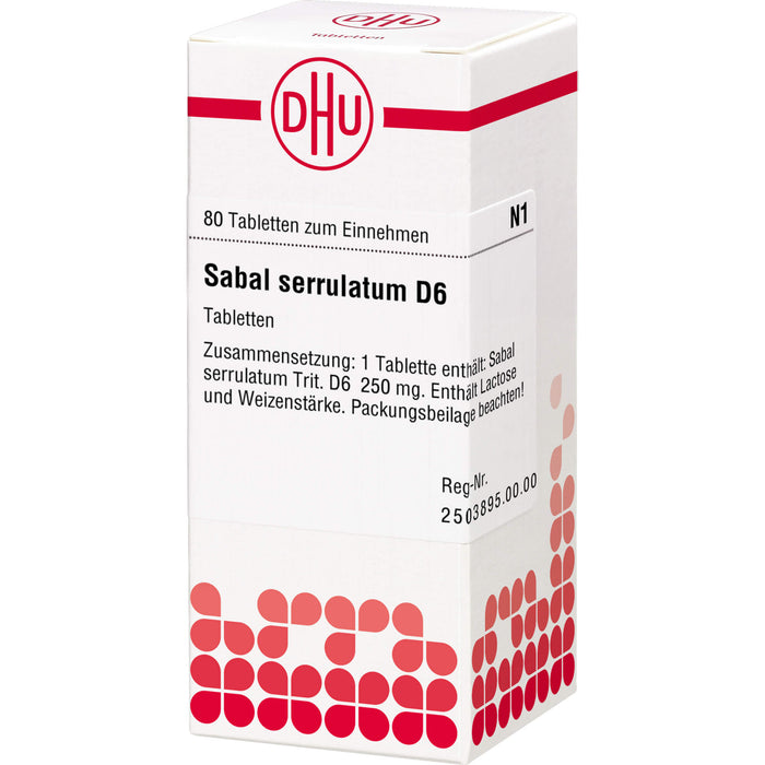 DHU Sabal serrulatum D6 Tabletten, 80 pc Tablettes