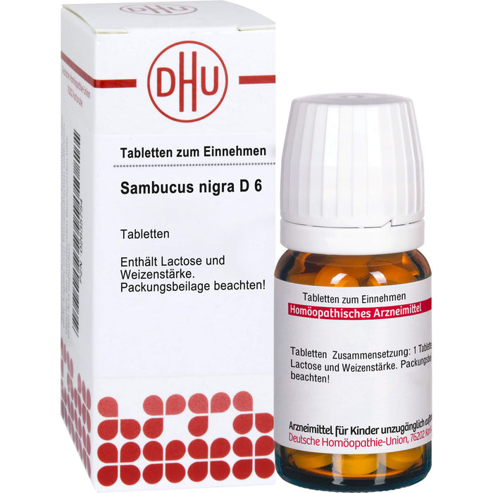 DHU Sambucus nigra D6 Tabletten, 80 pc Tablettes