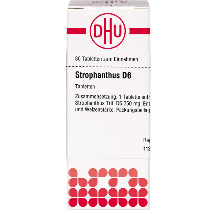 DHU Strophanthus D 6 Tabletten, 80 St. Tabletten