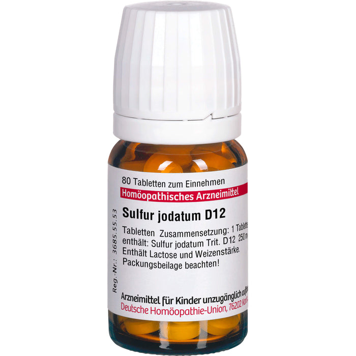 DHU Sulfur jodatum D12 Tabletten, 80 pcs. Tablets