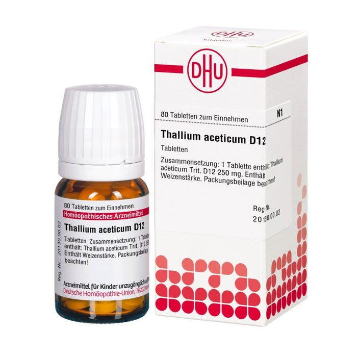 DHU Thallium aceticum D12 Tabletten, 80 pc Tablettes