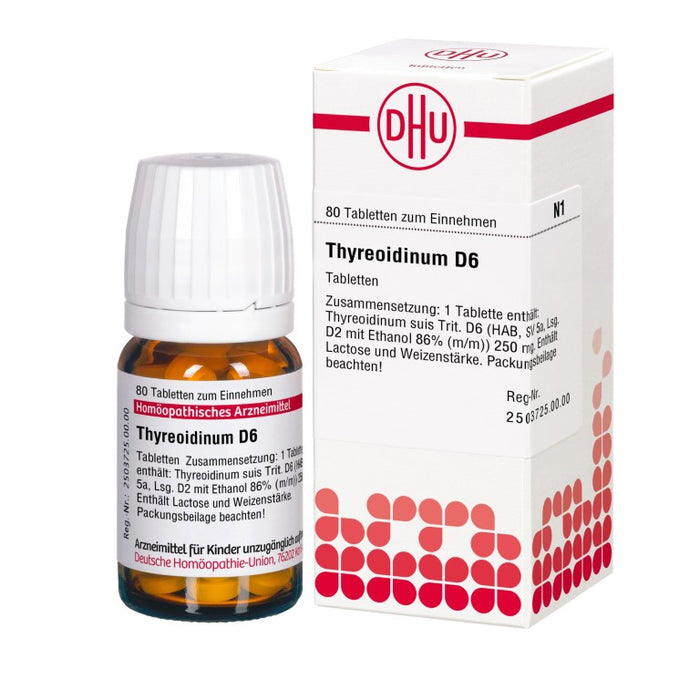 Thyreoidinum D6 DHU Tabletten, 80 St. Tabletten