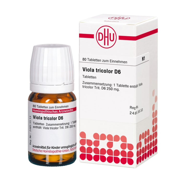 Viola tricolor D6 DHU Tabletten, 80 St. Tabletten