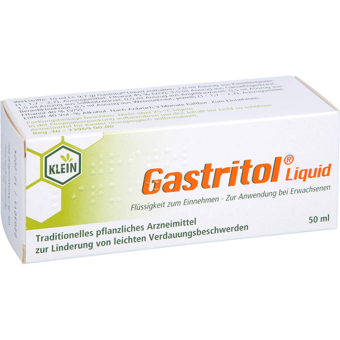 Gastritol Liquid Tropfen bei leichten Verdauungsbeschwerden, 50 ml Lösung