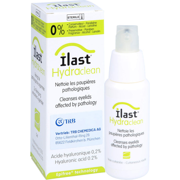 ILAST Hydraclean Gel zur Reinigung erkrankter Augenlider, 50 ml Gel